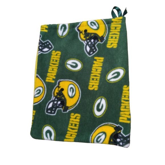Greenbay Packers Fleece Drawstring Cinch Sac Soft Handbag Tote - Picture 1 of 6